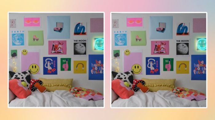 How to decorate dorm room without nails