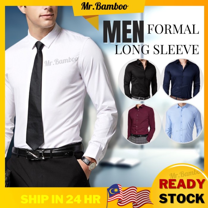 Mens buttonless dress shirt