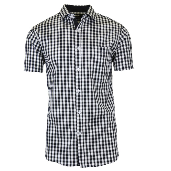 Men's slim fit short sleeve dress shirt