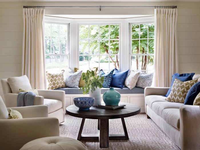 How to decorate bay window living room