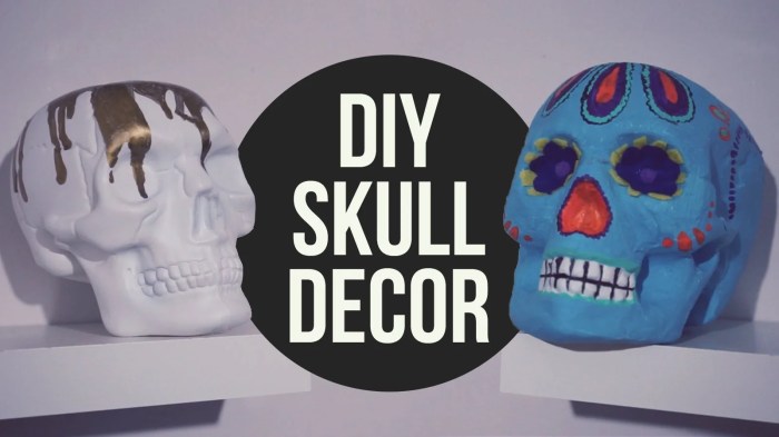 How ro make a easy skulls for decoration