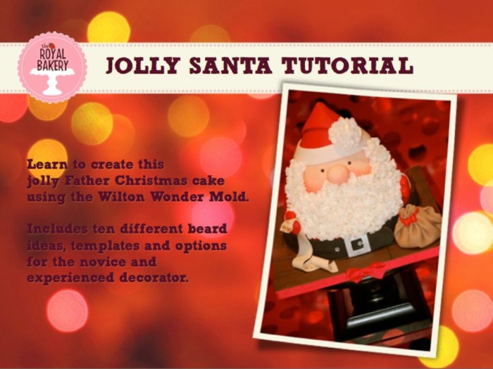 How to make father christmas cake decoration