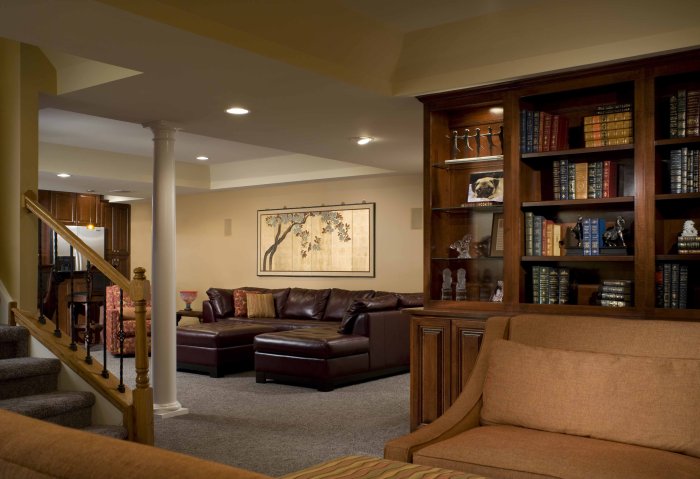 How to decorate a small basement living room