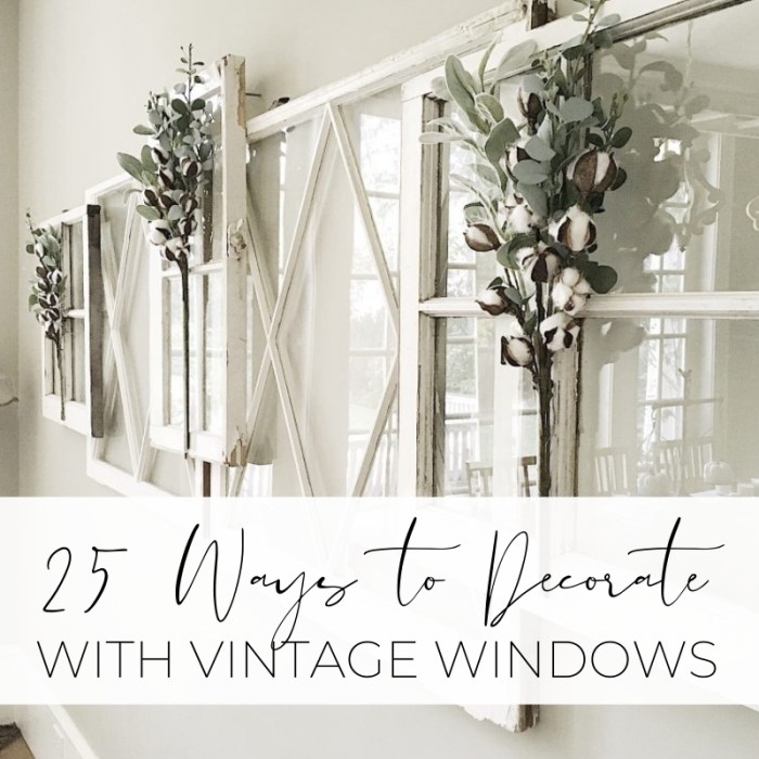 How to paint old windows and decorate